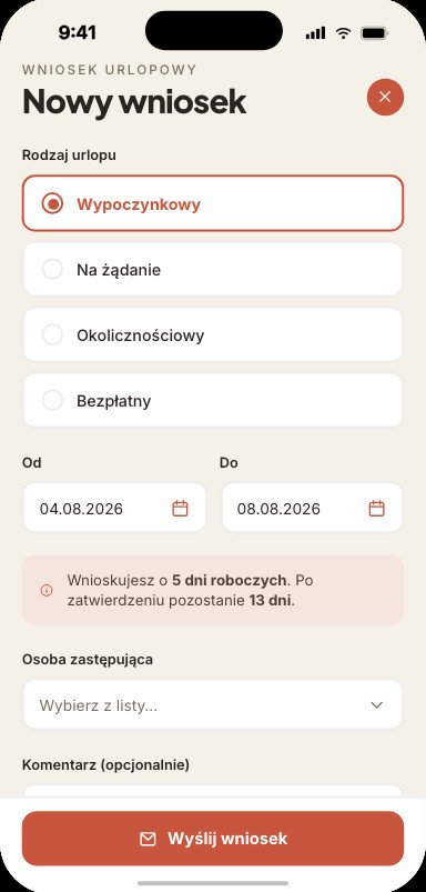 Wnioski urlopowe