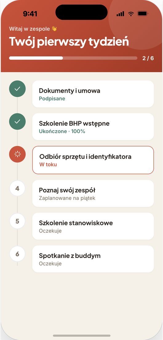 Onboarding nowego pracownika